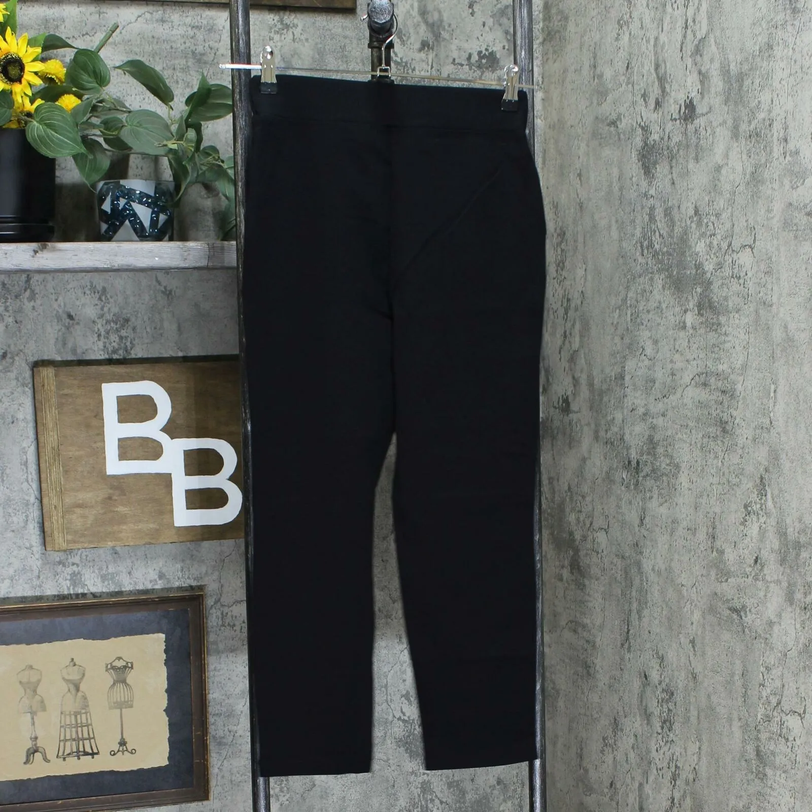 Belle by Kim Gravel Women's Tummy-Smoothing Ponte Knit Crop Pants
